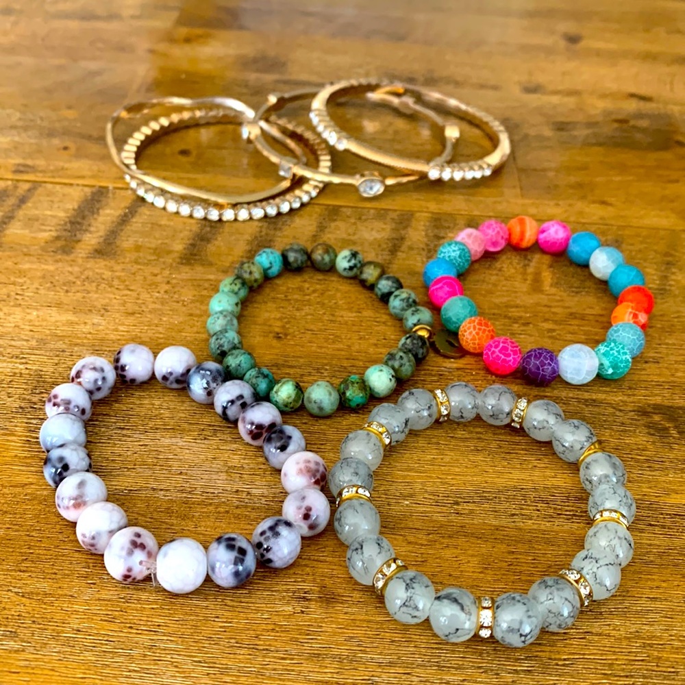 Assorted bracelets all five for 25 or 8 a piece